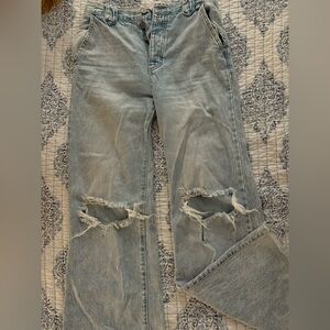 Distressed Light Blue is Jeans